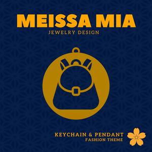 Mini Chic – 3D Print File for Handbag Keychain or Pendant - Bag Accessories - Handbag Pendant - Girl's Fashion