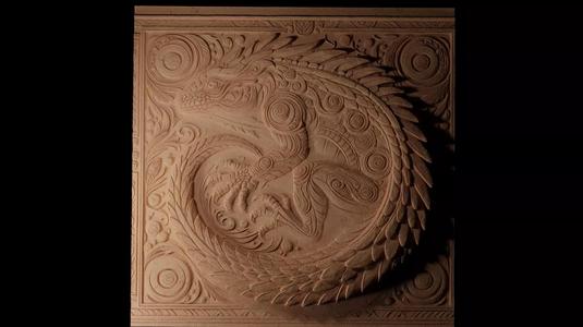 Lizard of Scape Ore Swamp CNC 3d Print High Relief Sand Casting