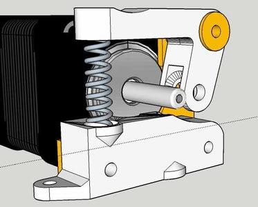 extruder for µdelta / micro delta