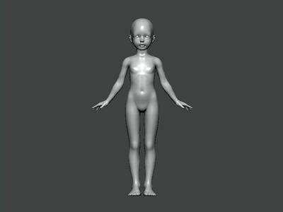 3D Model-ANATOMY0018 female nude