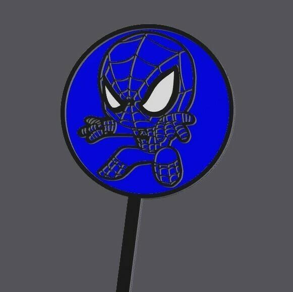 Mini Cupcake Topper - Baby spiderman 2