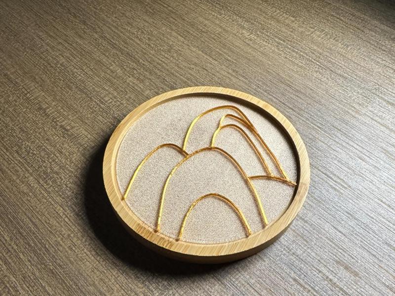 Cloisonné Coaster - Mountain