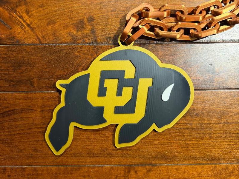 Colorado Buffaloes Oversized Necklace Logo