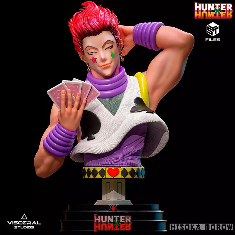 HISOKA MOROW BUST HUNTER x HUNTER  ANIME  STL 3D Printing