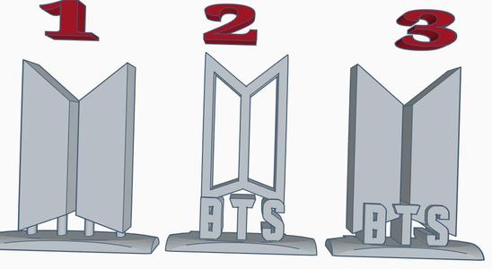 BTS Two and Three KPOP LOGO DISPLAY ORNAMENT
