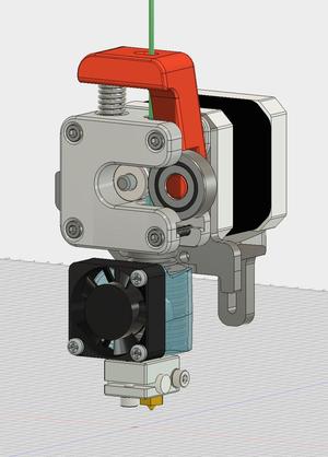 E3D v6 Direct Drive Mount for Solidoodle Press