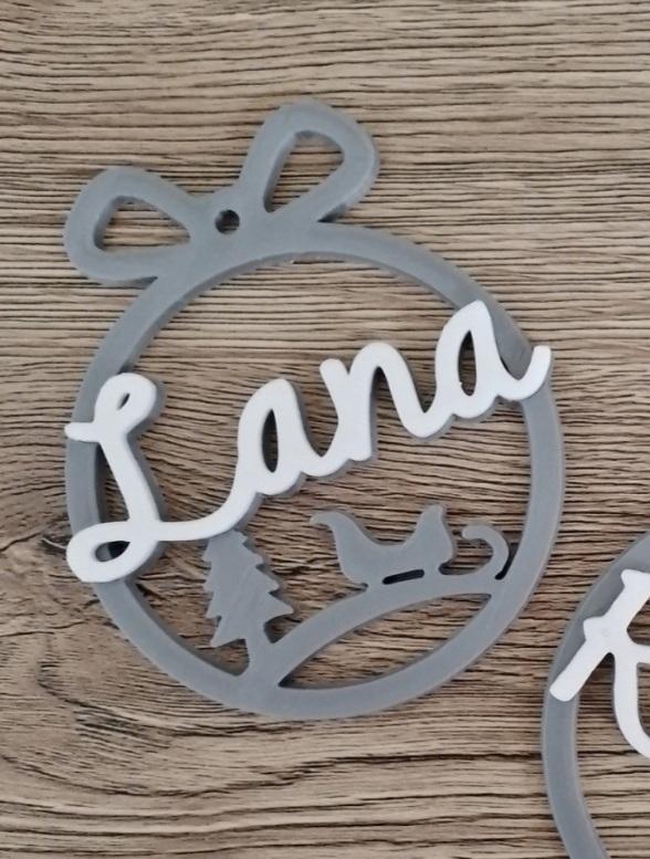 3 x Lana, Christmas decoration