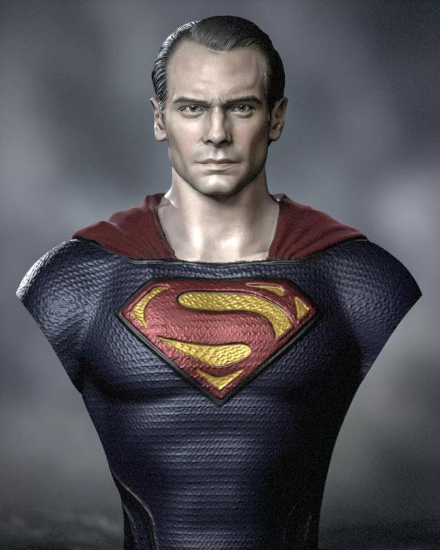 Batman V Superman Clark Kent Henry Cavil bust headsculpt Kal-el