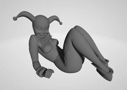 Harley Quinn Animated 3d model for 3d printing