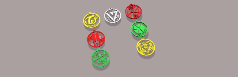 K-pop christmas spheres 7 models