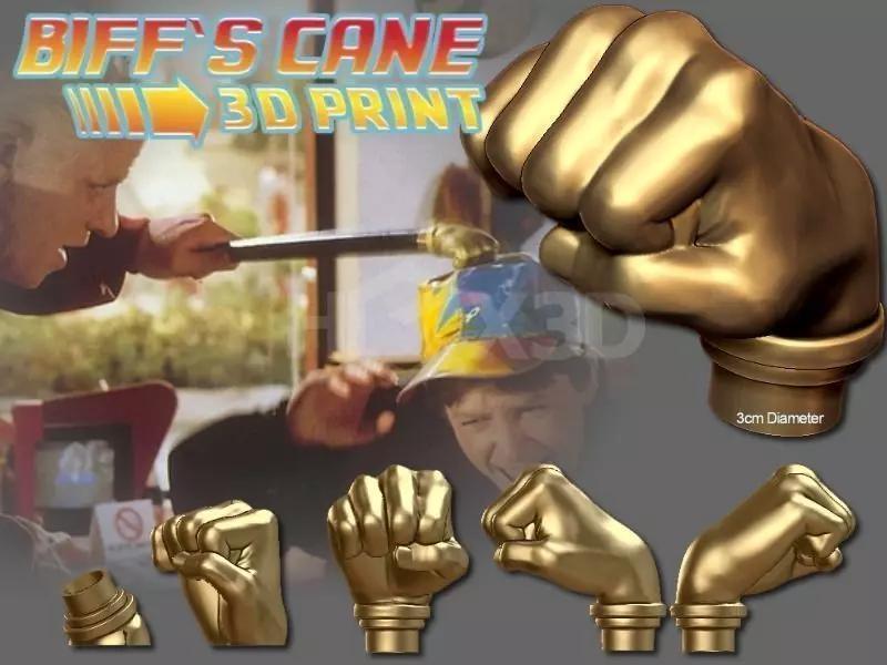 BTTF2 Biffs Cane 3D Printable Prop