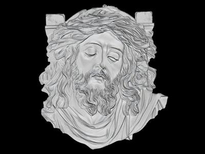 Jesus Crown of Thorns Relief Sculpture