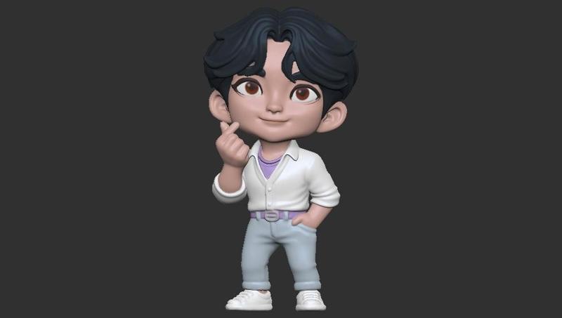 Saja Boys - Chibi Korean heart - jinu - kpop demon hunter