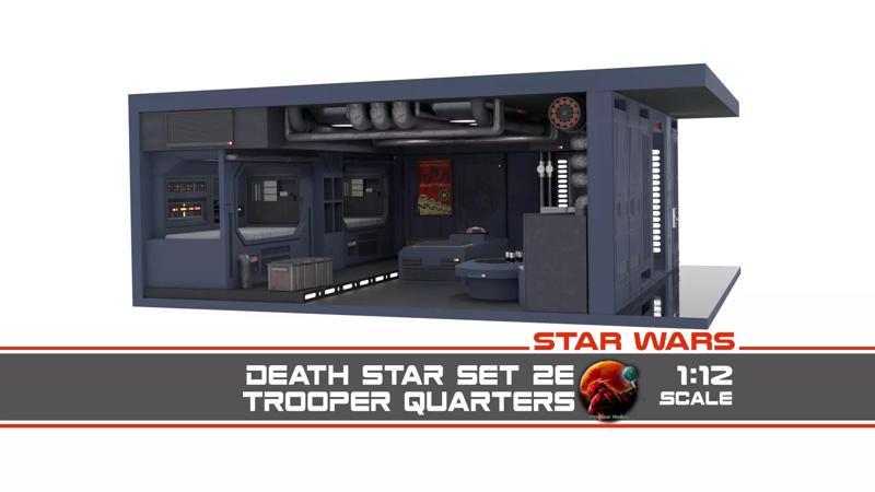 Set 2e - Trooper quarters 1-12 Scale Blackseries 3D Model Collection