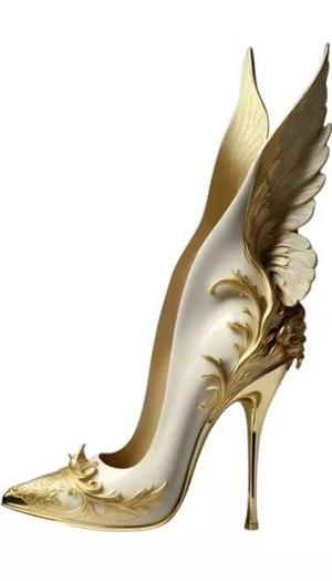 Fantasy Winged High Heel Shoes