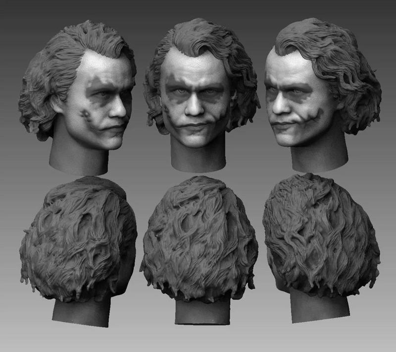 ONE6 Scale Head - Joker - TDK Nolan - Heath Ledger - Hair Ver