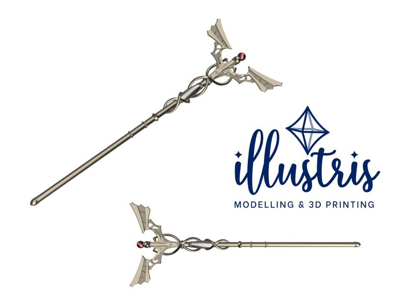 FLAYN Caduceus Staff STL FILES [Fire Emblem Three Houses]