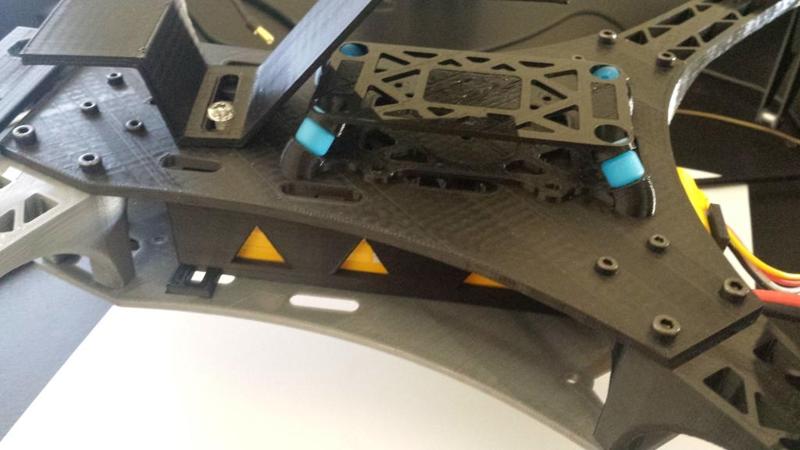 3S Lipo (Rhino) battery holder for Spyda 500 Deejay Quadcopter (Incl. Solidworks file)