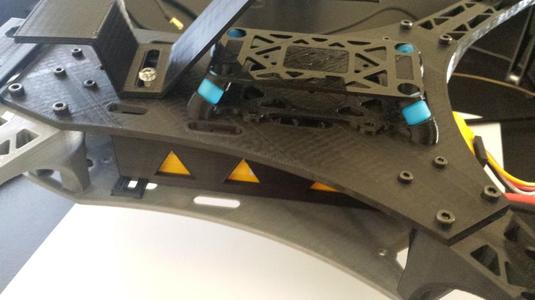 3S Lipo (Rhino) battery holder for Spyda 500 Deejay Quadcopter (Incl. Solidworks file)