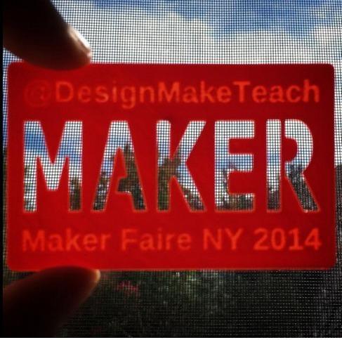 Maker Faire NY 2014 - Stencil Business Card