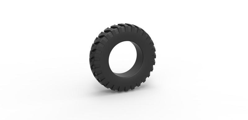 Diecast Tractor tire 7 Scale 1:25