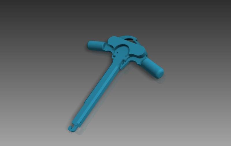 ORIGINAL AND AMBIDEXTROUS CHARGING GRIP FOR AIRSOFT AR15 