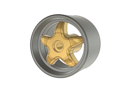 1:64 - 5 spoke arm wheel rim