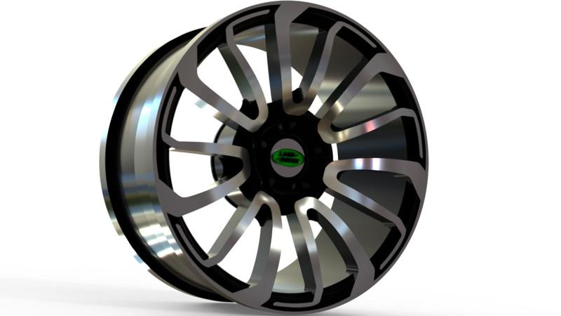 LAND ROVER RIM 3D MODELING STL