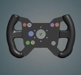 Add-on steering wheel f. Thrustmaster Open Wheel/599xx/GTE