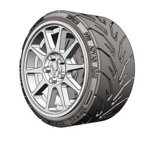 INTEGRA OEM WHEELS 1/64 scale