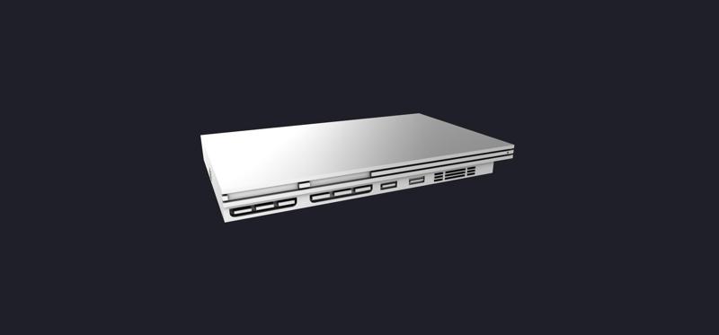 PlayStation 2 Slim Console 3D MODEL