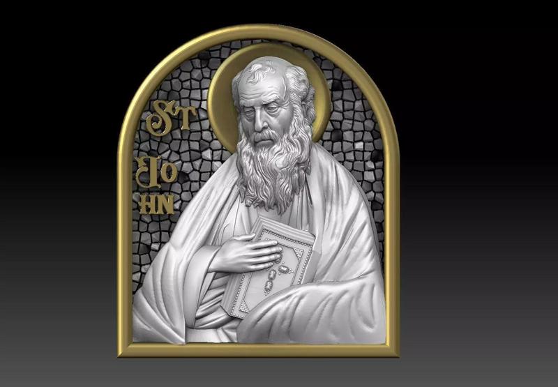Saint John Apostle and Evangelist  CNC 3D PRINTING MODEL