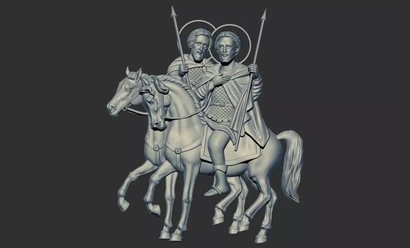 Saint Martyr Prince Theodore Tadros Sarkis Bacchus 3d model