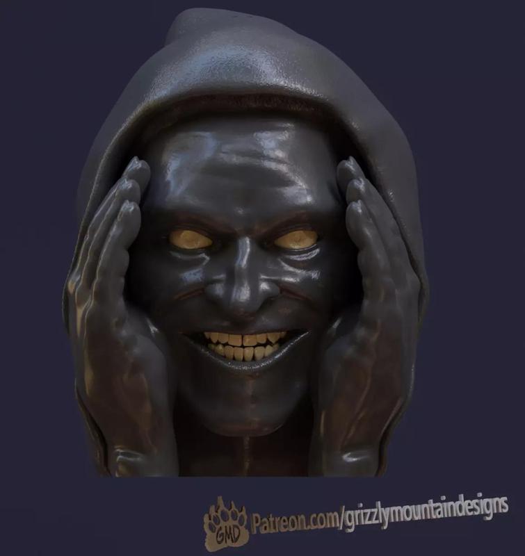 Scary Window Creeper Halloween Model of William Dafoe Willem