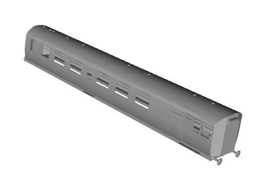 LNER tourist open brake third coach(later version) 1/120 scale