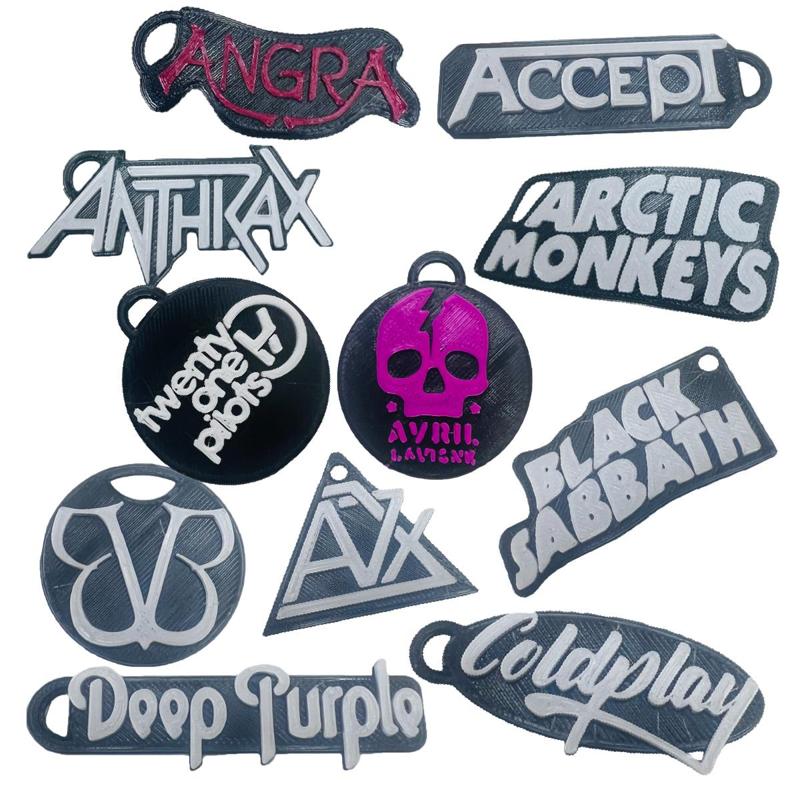 International rock key chains