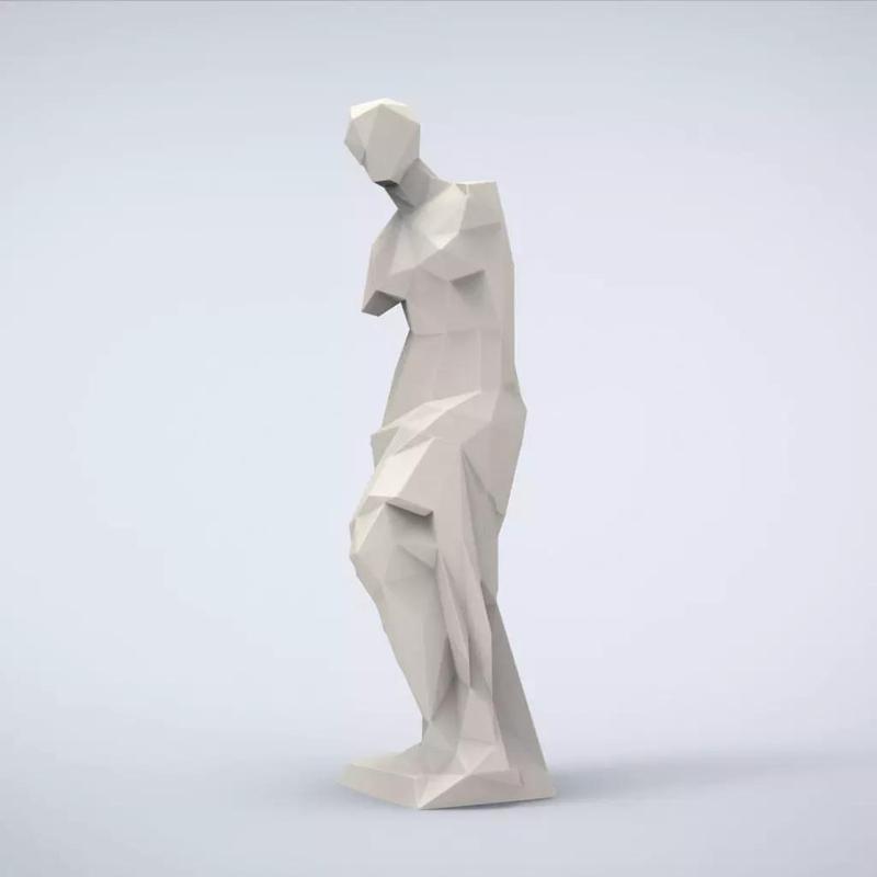 Printable Venus de Milo Lowpoly Style