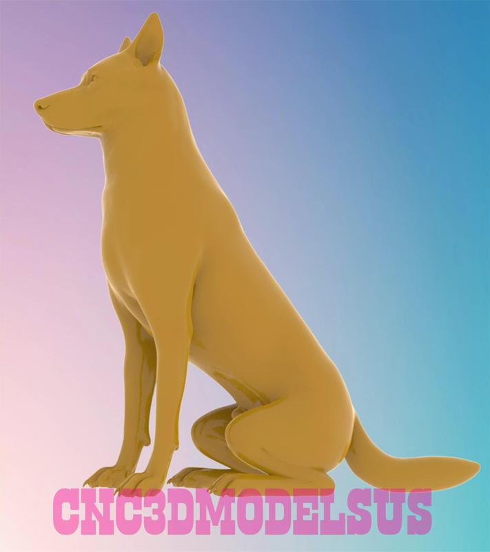 Shepherd 3D MODEL STL FILE FOR CNC ROUTER LASER