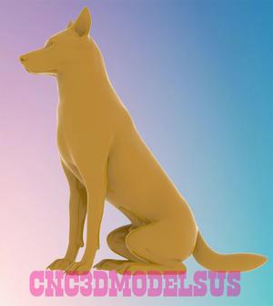 Shepherd 3D MODEL STL FILE FOR CNC ROUTER LASER