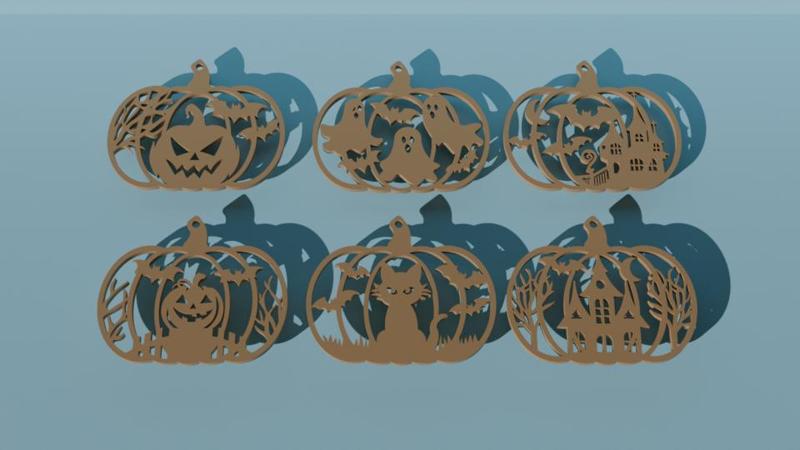 Halloween keychain set - Set llaveros halloween