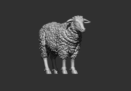 sheep stl 3d printable model