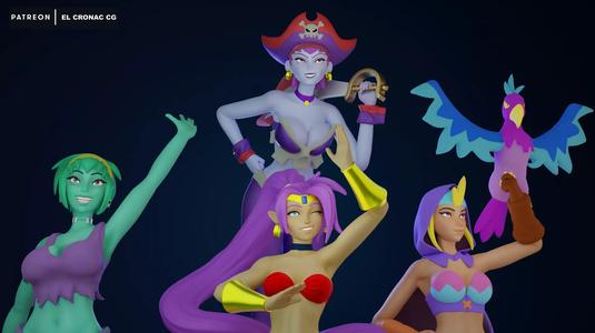 Shantae Diorama - 3D Printable