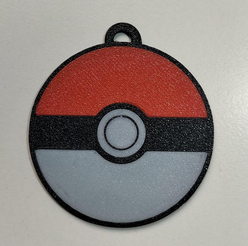 Pokeball keychain