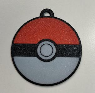 Pokeball keychain