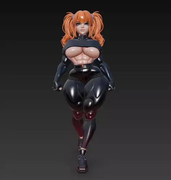 Sexy Woman Latex redhair