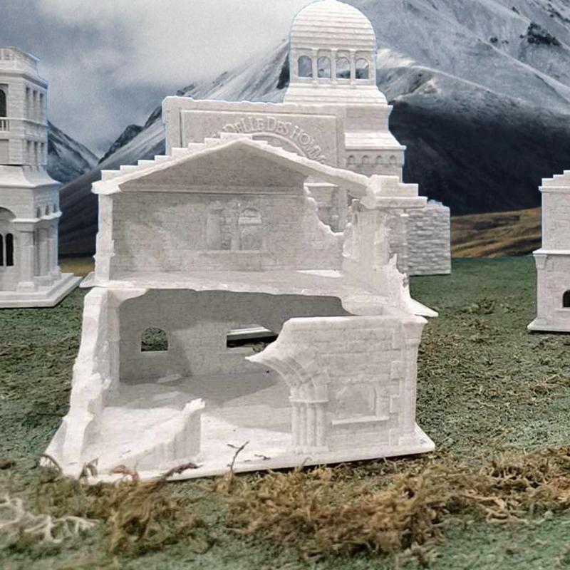 Simple house in ruins | the city of men middle-earth