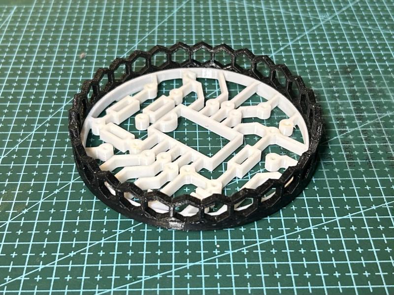 Toothbrush Cup Coaster - Circuit Pattern