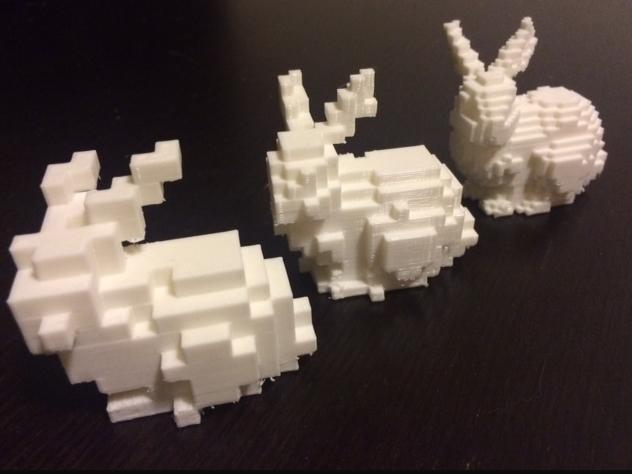 Low-Voxel Stanford Bunny + Voxelization/Minecraft Tutorial