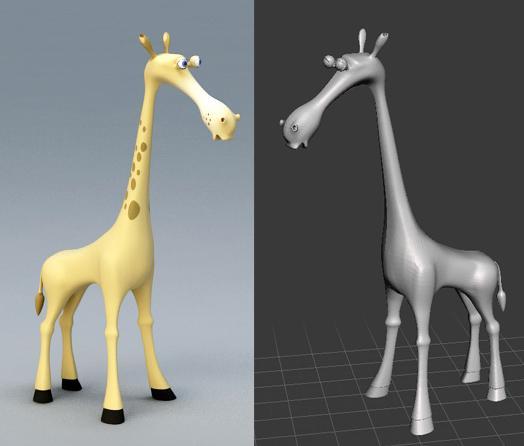 Cartoon Baby Giraffe