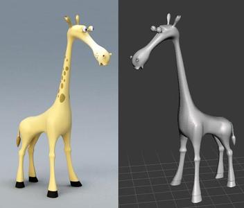 Cartoon Baby Giraffe